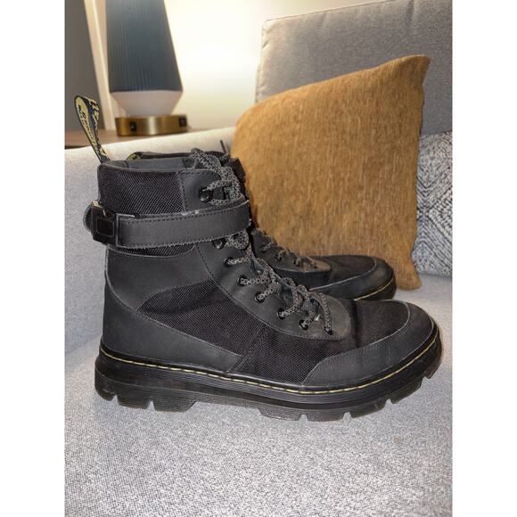Doc Martens Combs Tech Black Waterproof Boots Mens Sz 9 Military Combat Tactical main image 11